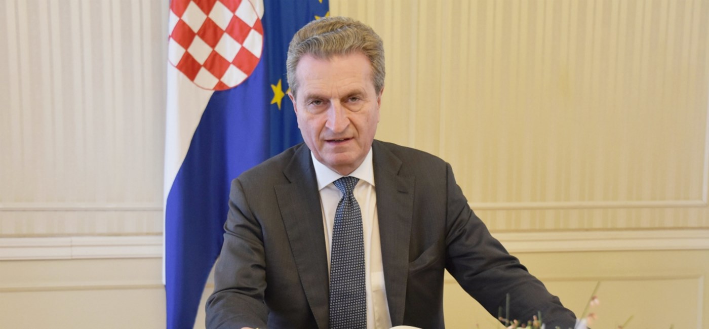Povjerenik Europske komisije Oettinger: Hrvatska trenutačno stoji jako dobro i bilježi pozitivan gospodarski trend